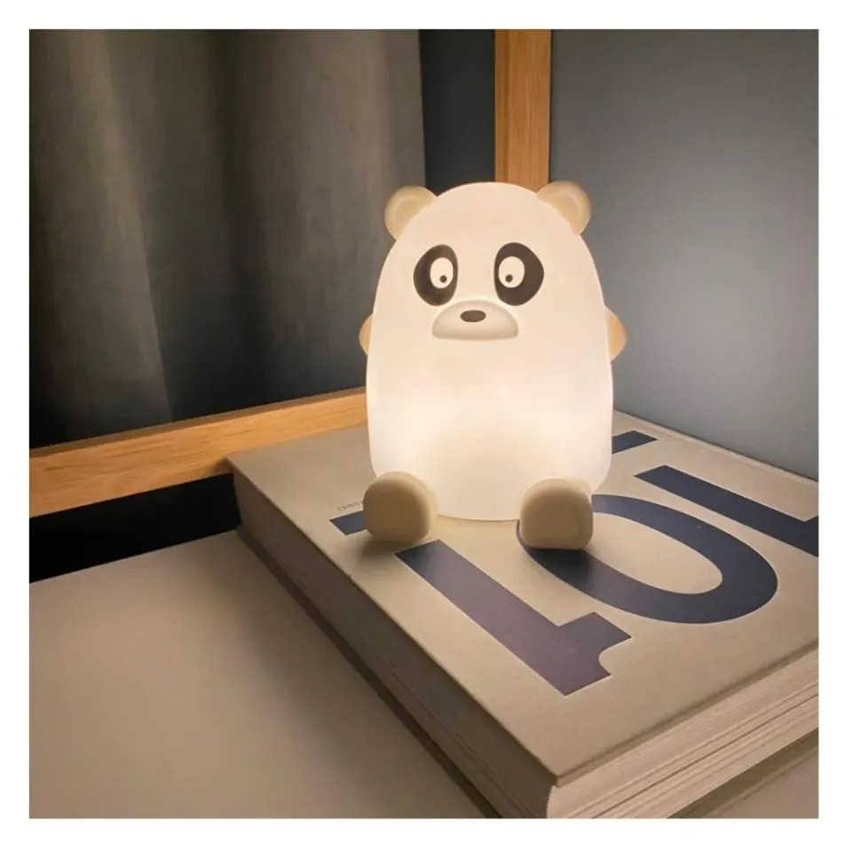 nuuroo Ella silikone lampe Lunar Rock panda natlampe
