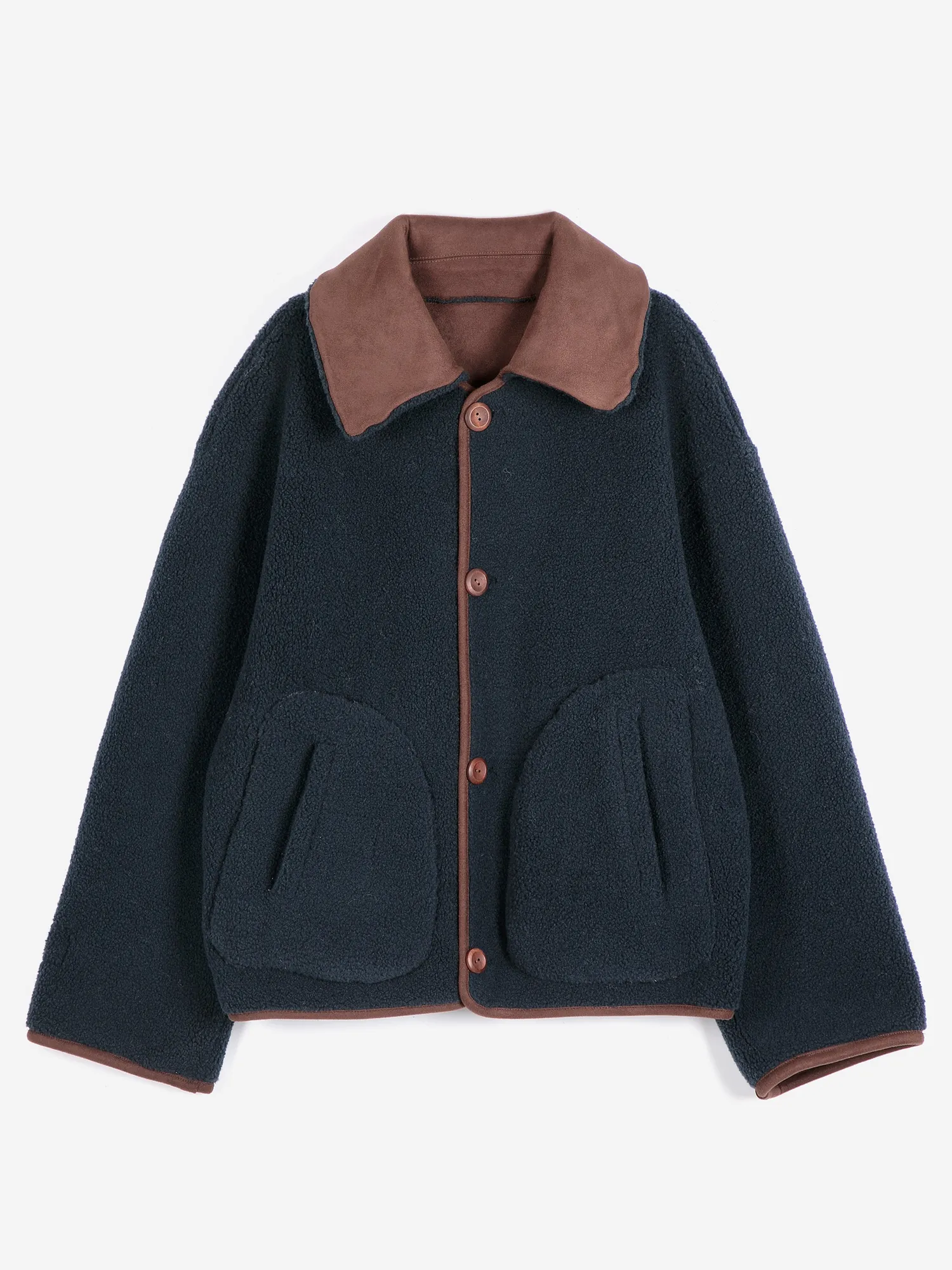 Bobo Choses Reversible Soft Sherpa jakke vendbar varm