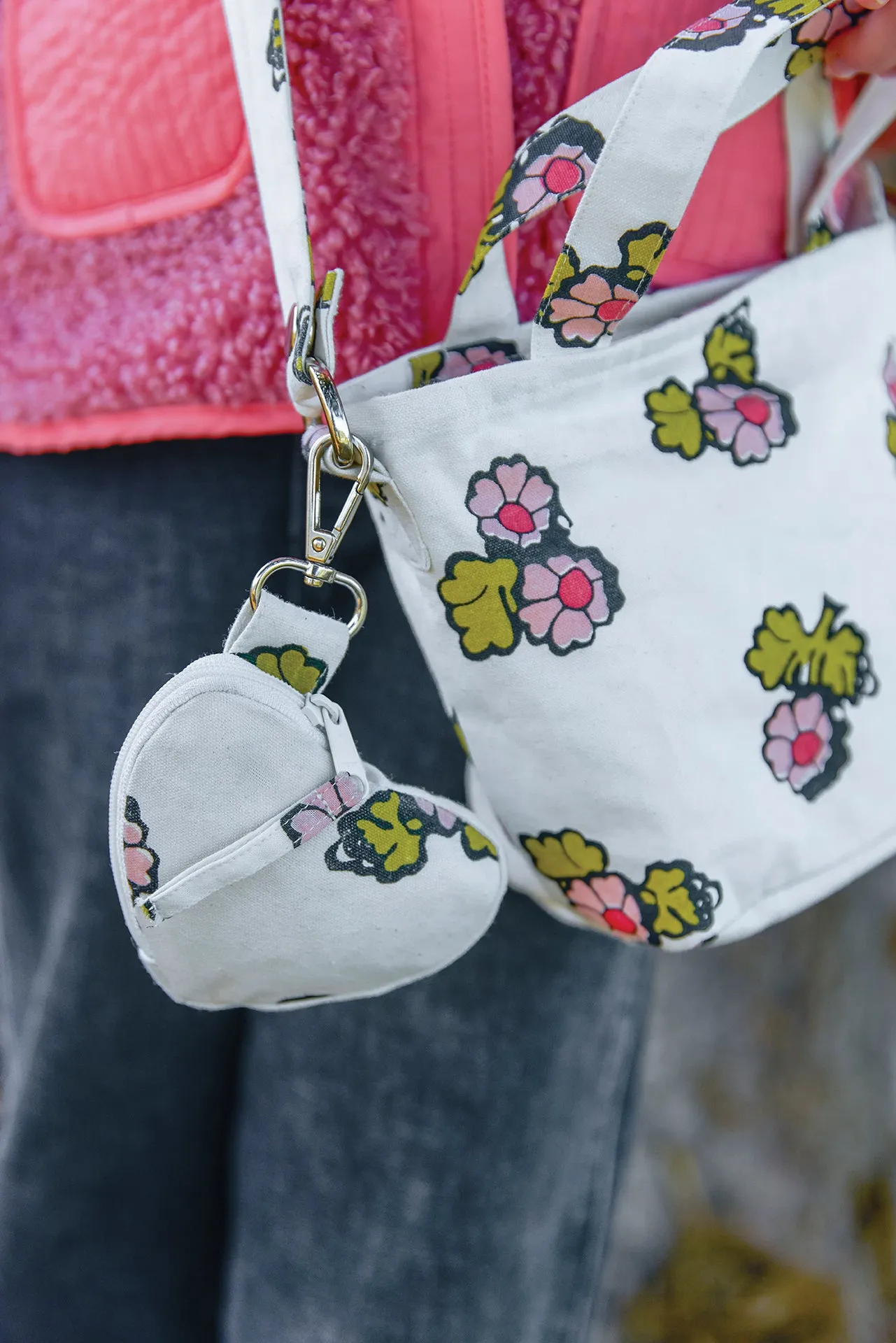 Bonton Chloé taske Faroe blomst bomuld