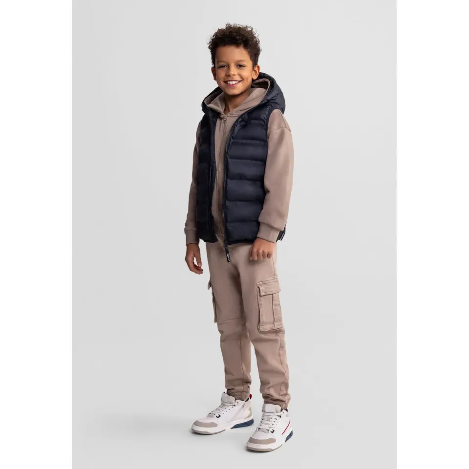 Minoti 44606 termovest sort til drenge