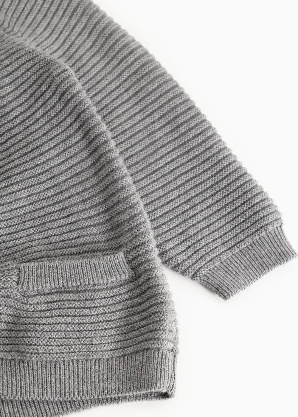 MarMar Taki strik cardigan Grey Melange bomuld