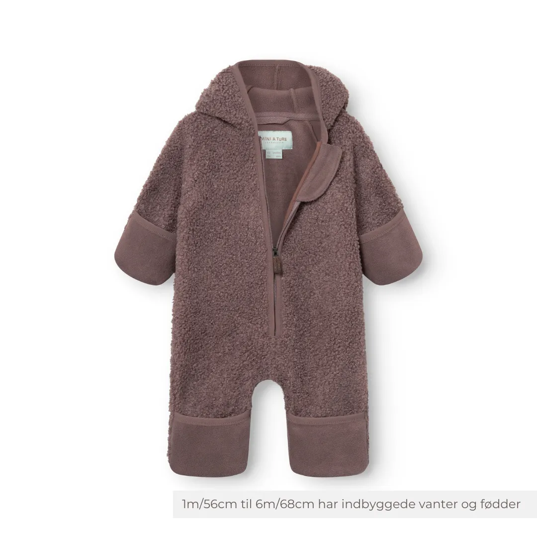 MINI A TURE Matadel teddyfleece heldragt blød baby