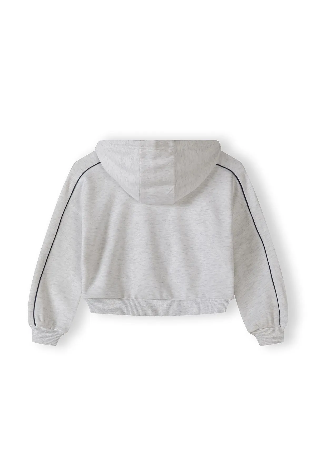 Minoti 44756 joggingdragt til piger gråmeleret fleece