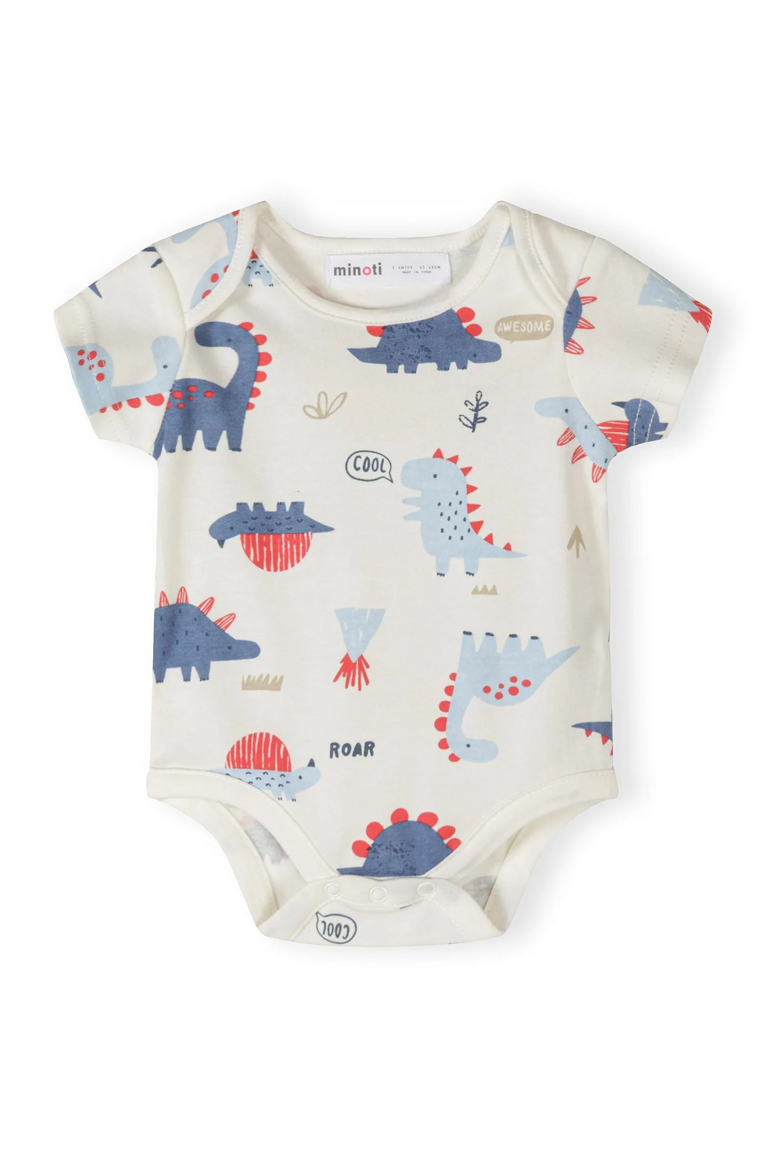 Minoti 44538 body 5-pak lyseblå bomuld til baby