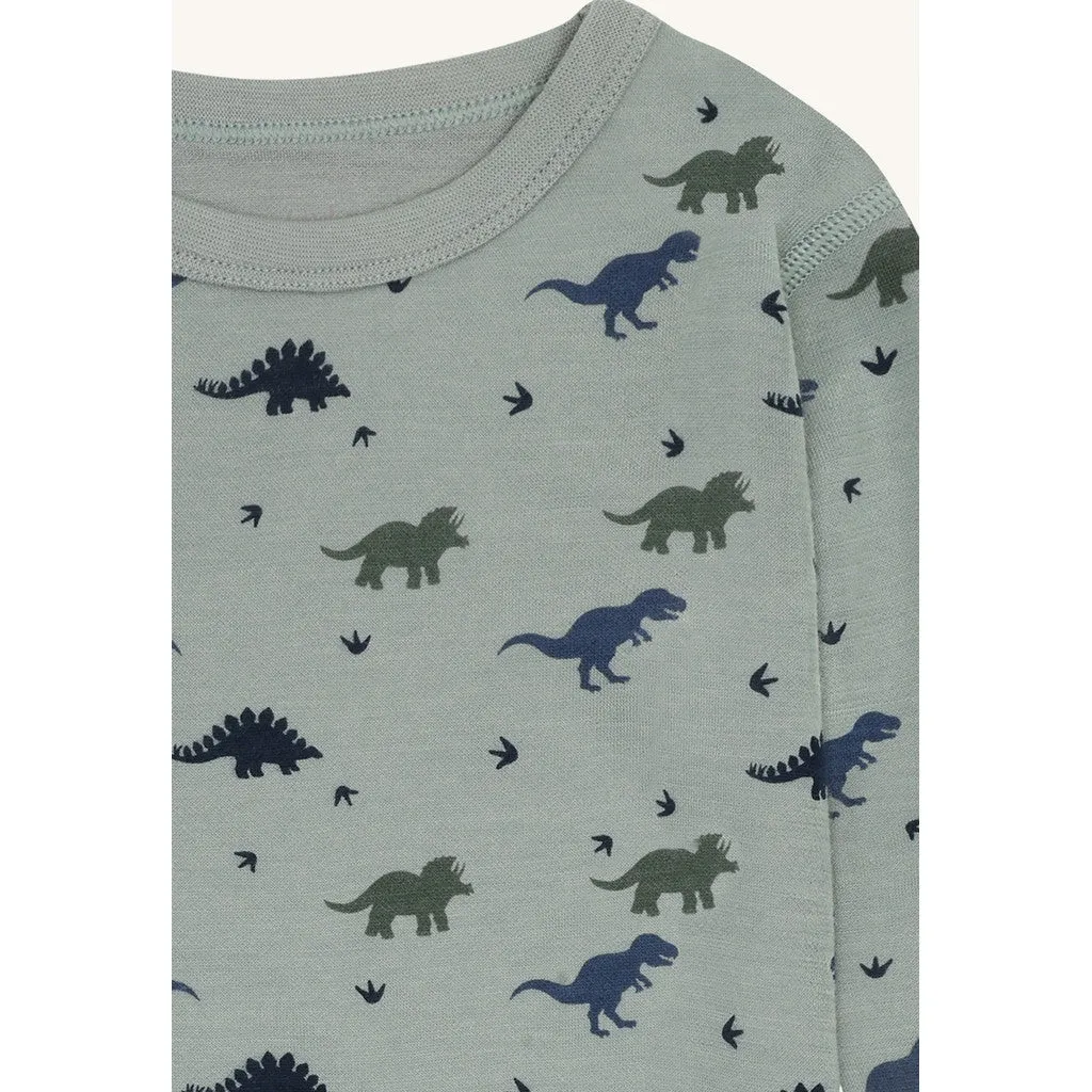 Hust & Claire Abba Dino bluse Slate Green uld