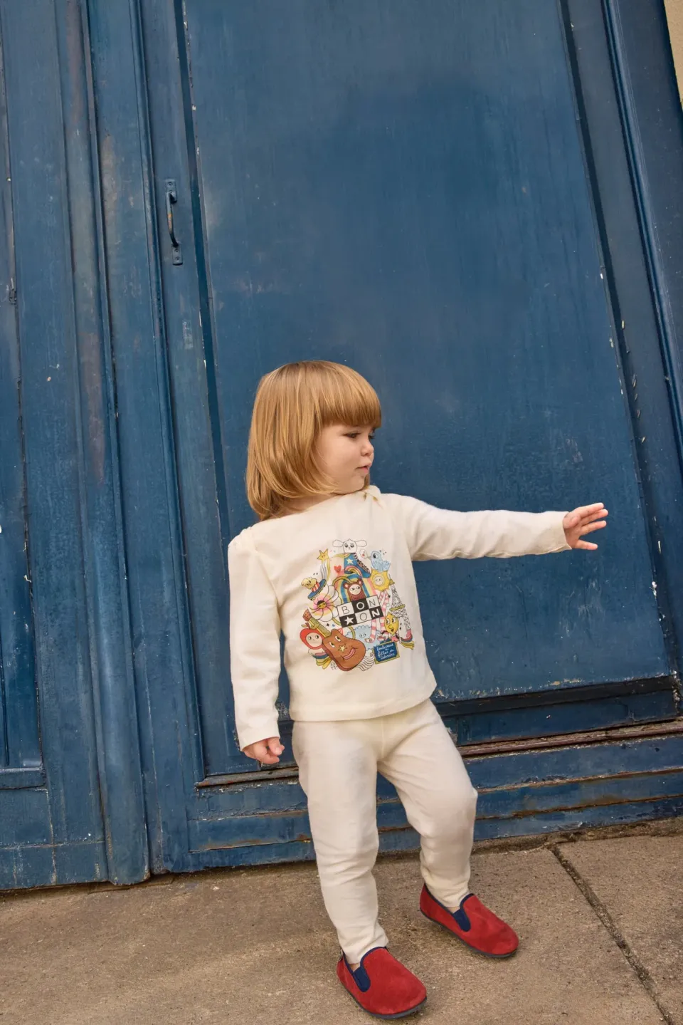 Bonton Patino pyjamas écru bomuld 3 mdr-3 år