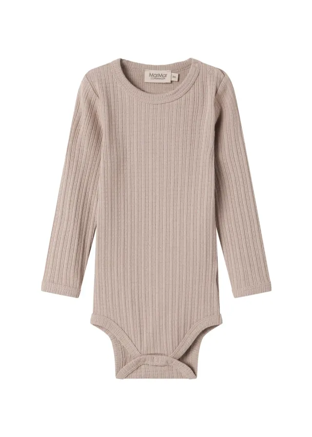 MarMar Benedicte bodystocking Soft Beige rib