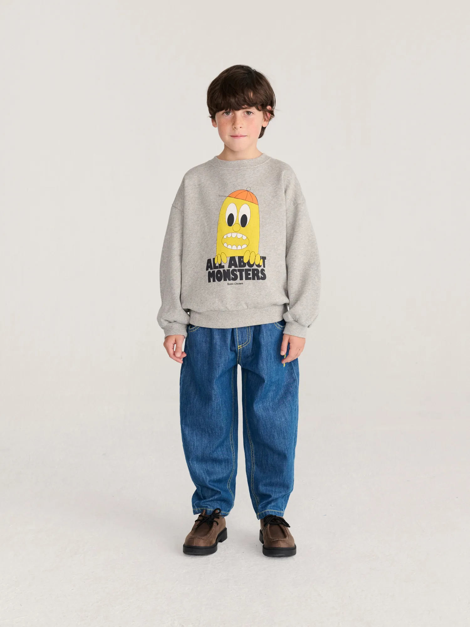 Bobo Choses Bigtooth Lemon sweatshirt 2-3Y grå
