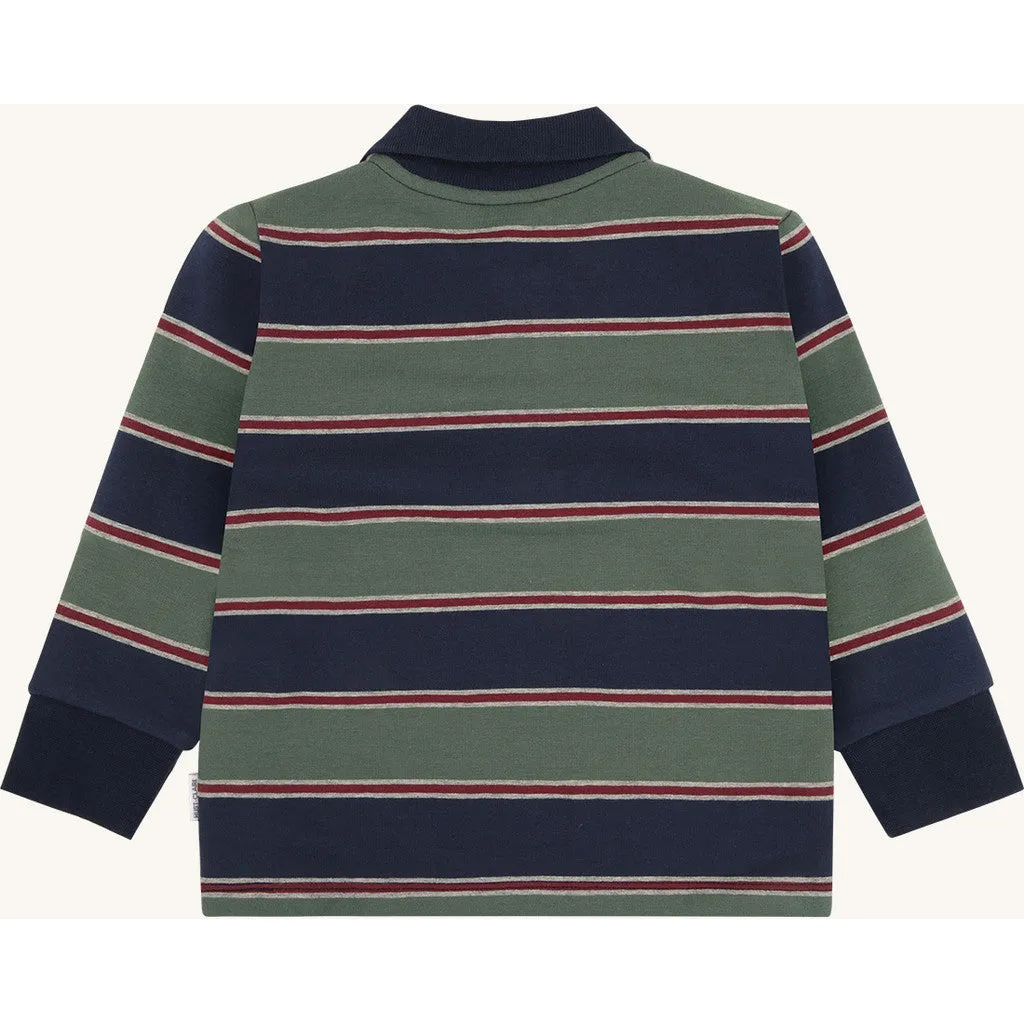 Hust & Claire HCSejer YD Block sweatshirt Balsam Green økologisk