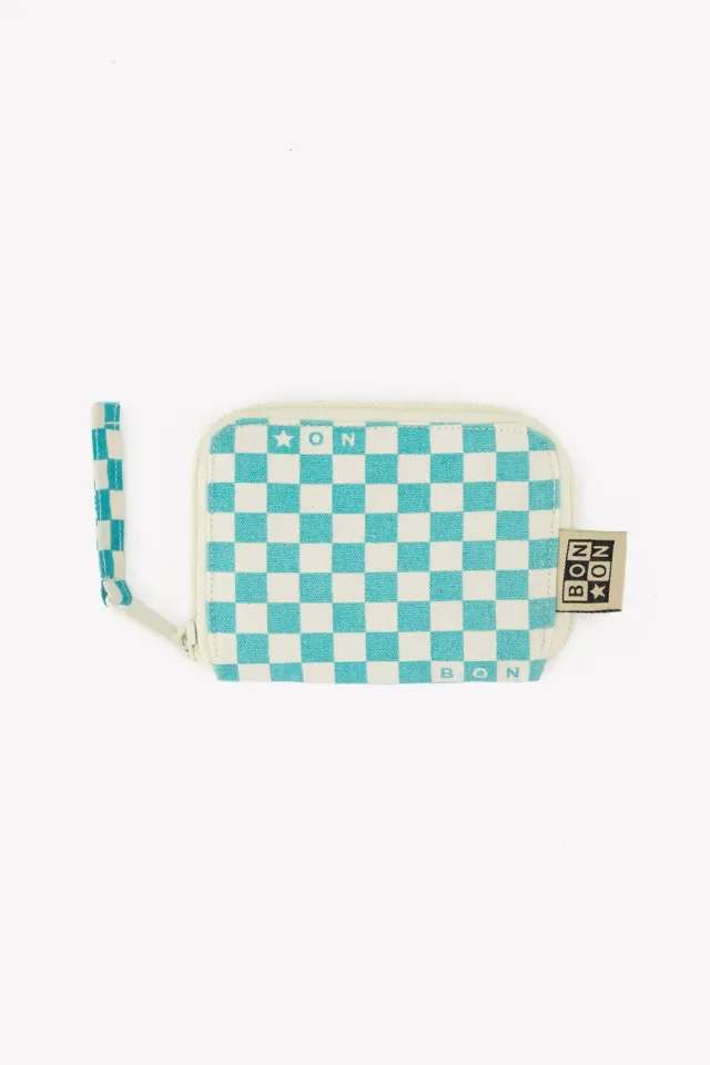 Bonton Damier pung bleu vintage ternet 9 cm