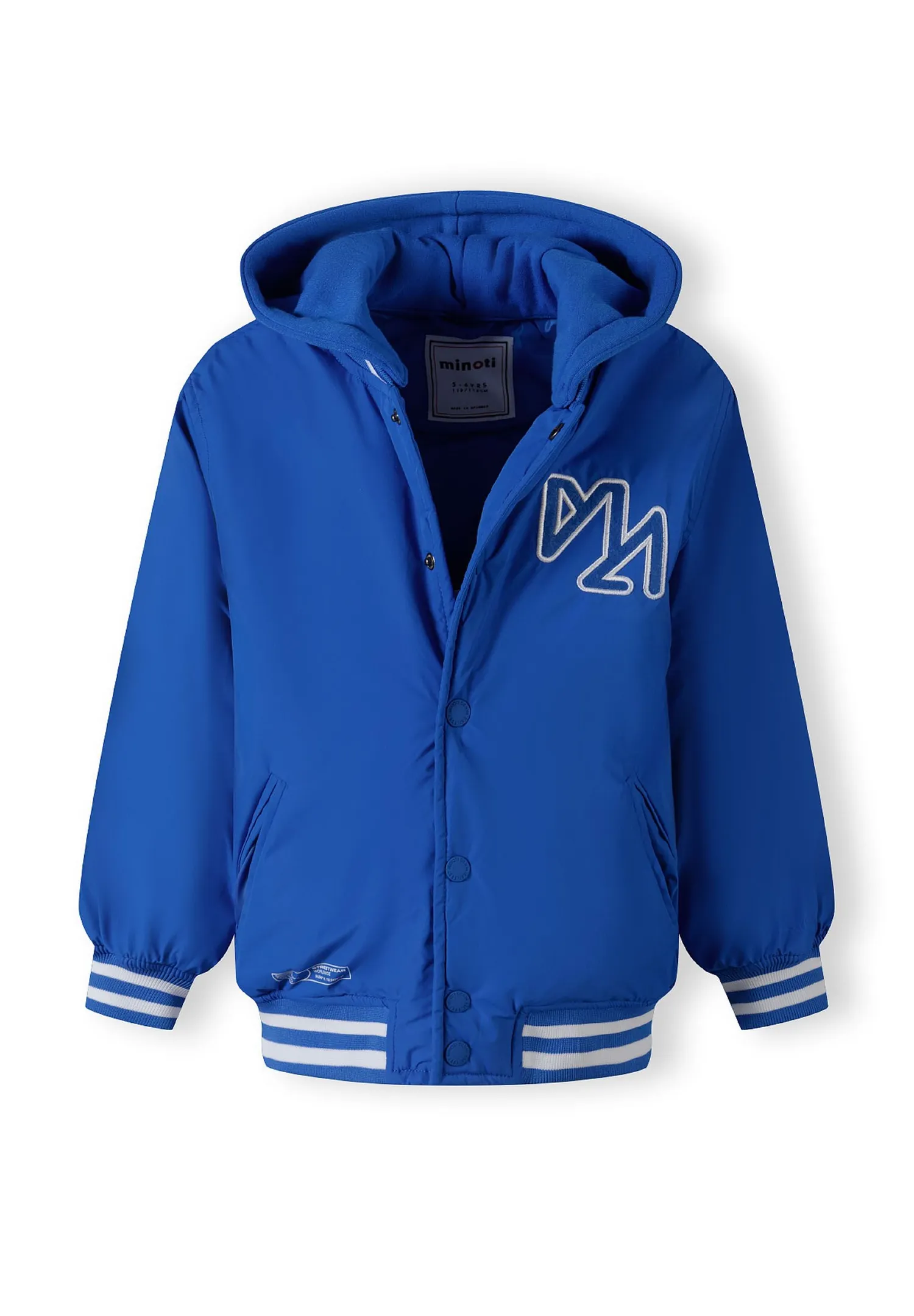 Minoti 43286 collegejakke blå polyester drenge