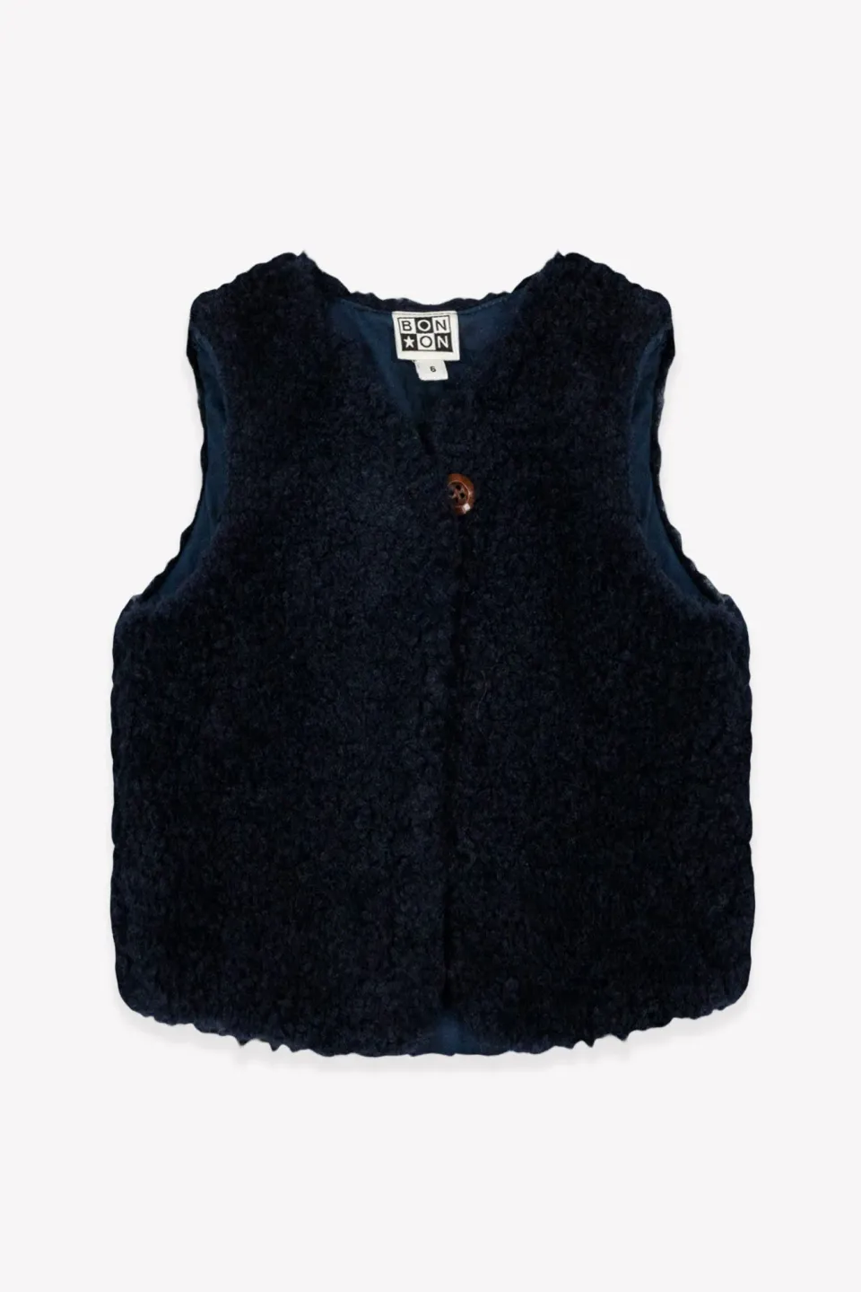 Bonton Beti Blue vest sherpa 2 år unisex