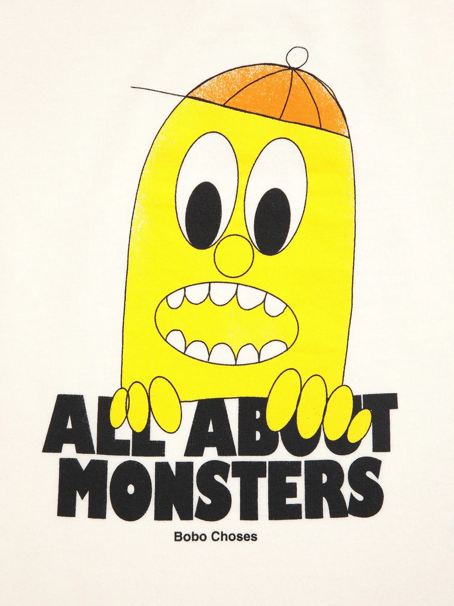 Bobo Choses Bigtooth Lemon t-shirt offwhite 12M øko