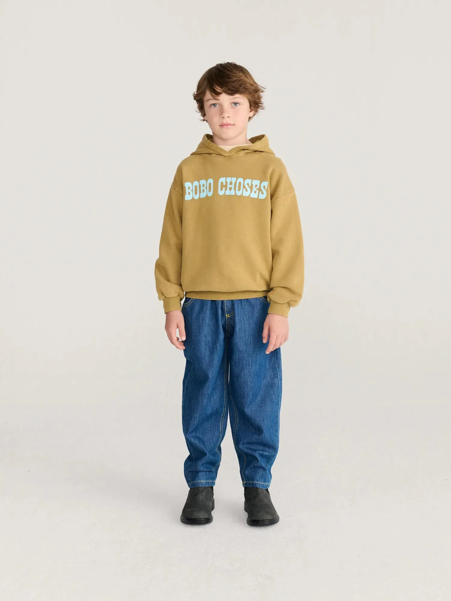Bobo Choses Pop hoodie hættetrøje khaki bomuld