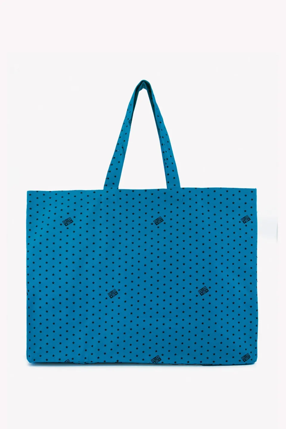 Bonton Jo shopper blå toucan stor bomuld