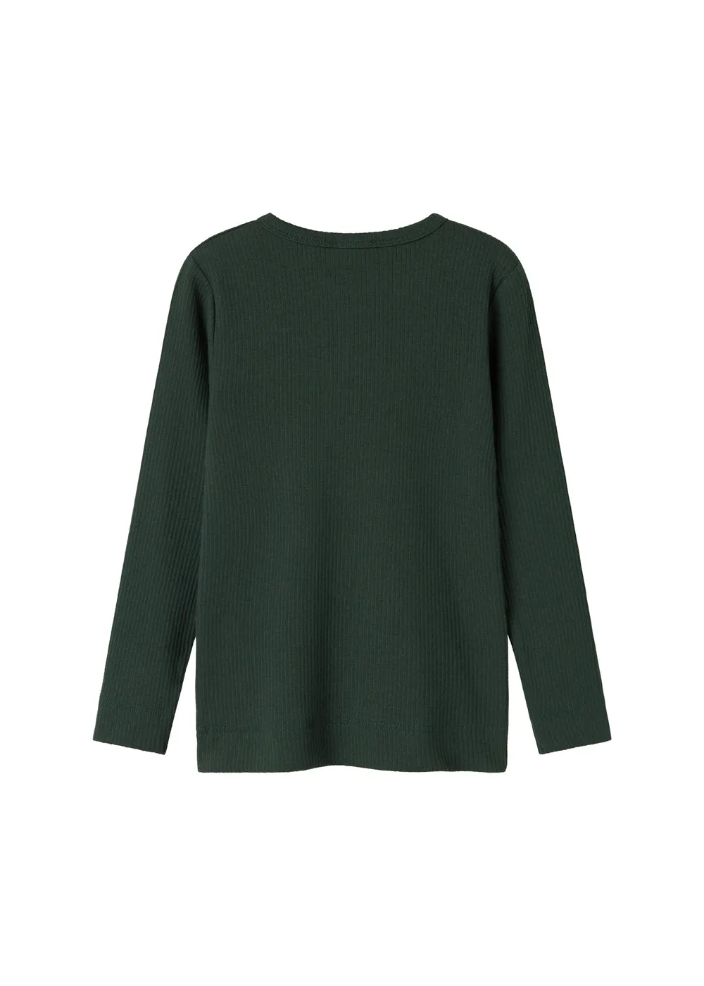 MarMar Tee LS t-shirt Dark Leaf langærmet rib