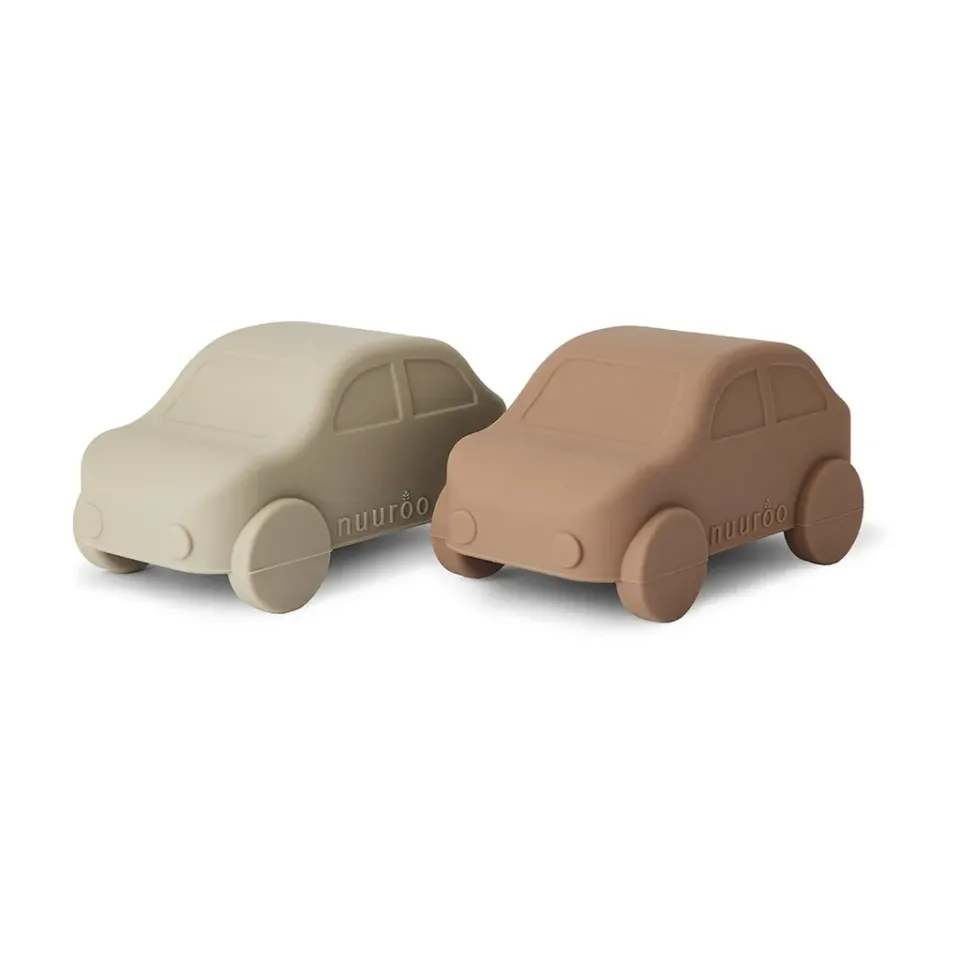 nuuroo Gry legebiler 2-pak Cobblestone silikone