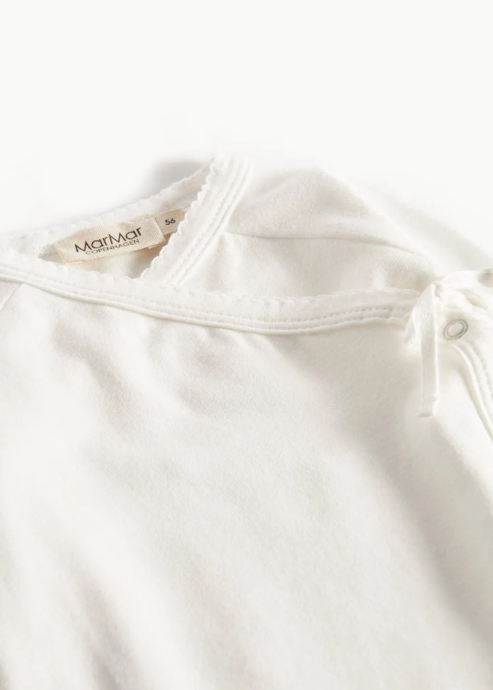 MarMar Tut Wrap LS bluse Gentle White modal nyfødt