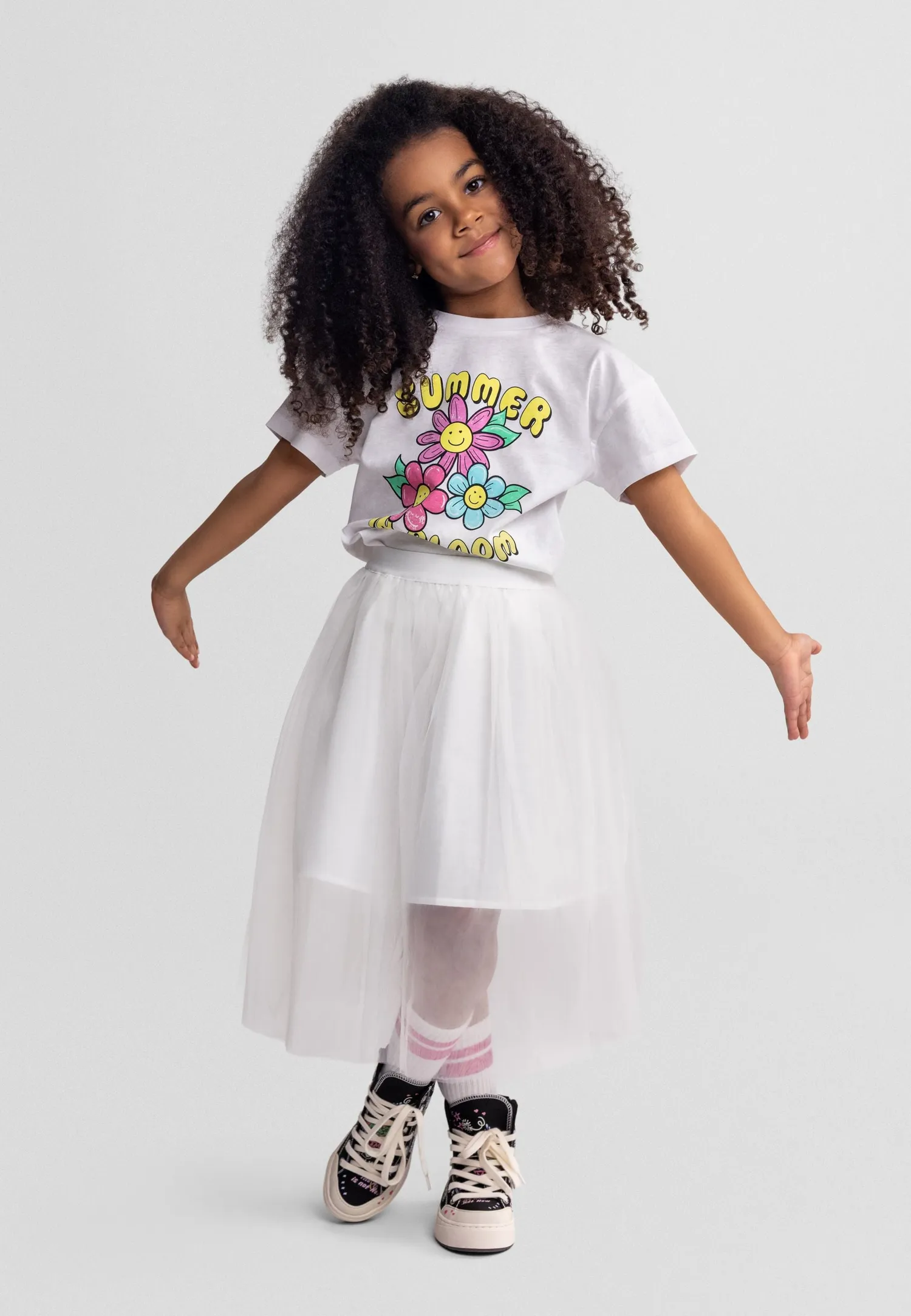 Minoti 44812 t-shirts til piger 5-pak lilla bomuld