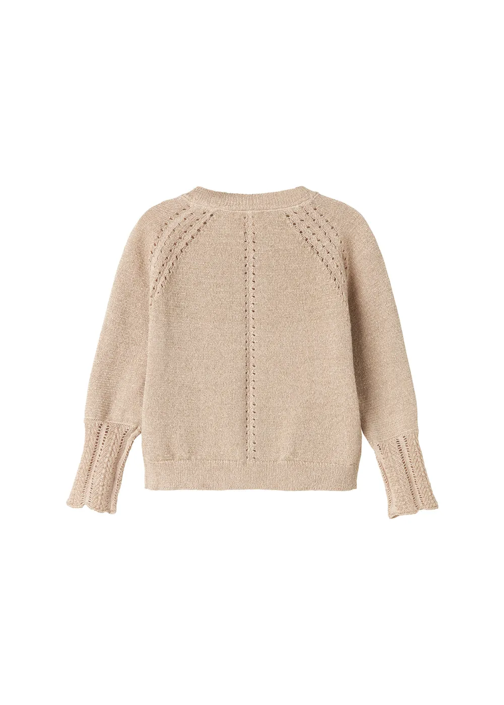 MarMar Copenhagen Tillie B cardigan Gold Glitter strik