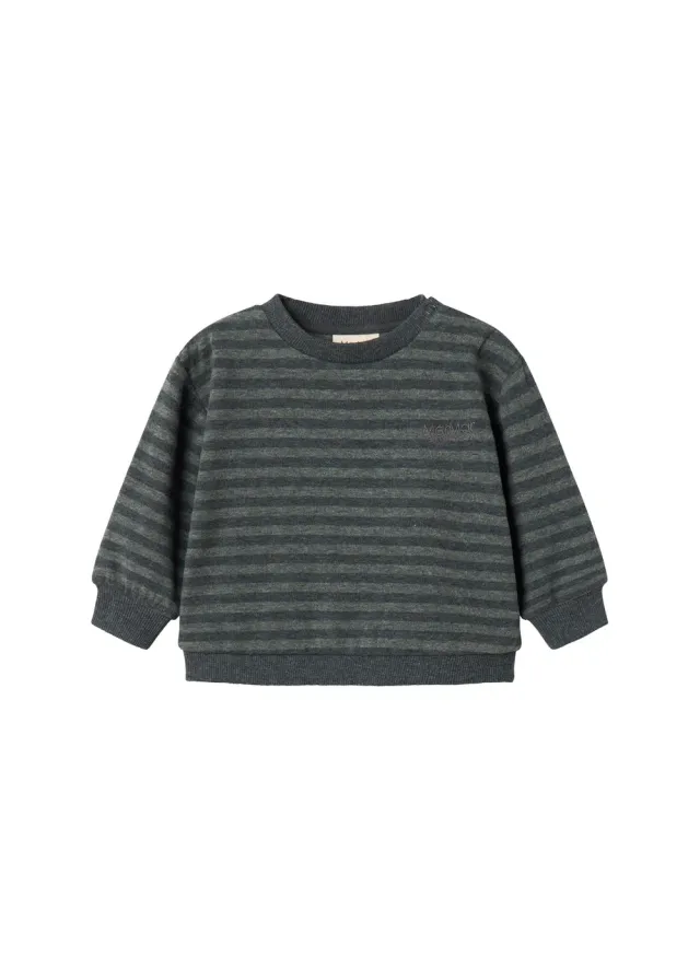 MarMar Tammas B bluse Forest Stripe Mel. sweat