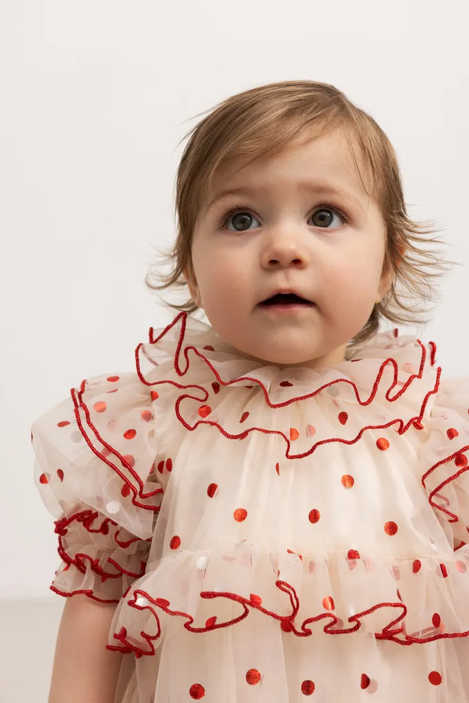 MarMar Dakira kjole Poppy Dots tyl rød