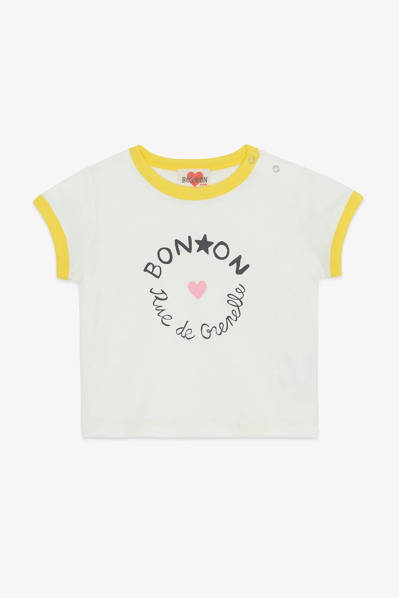 Bonton Napo Milk t-shirt baby hvid 3 mdr-2 år