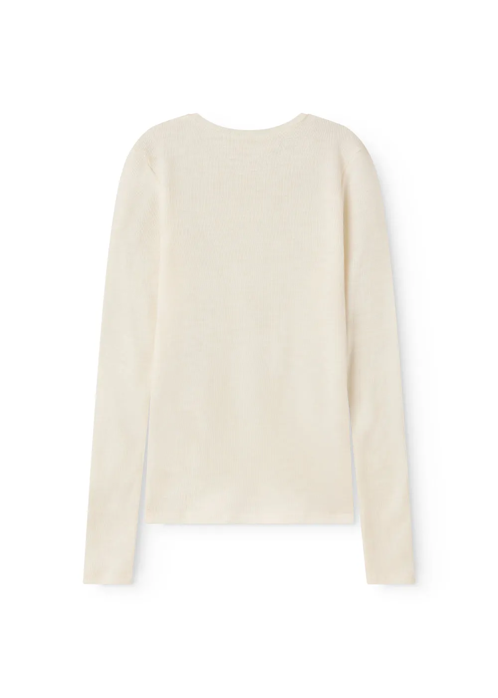 MarMar Copenhagen Tamra W Uld Rib Bluse Natural uld
