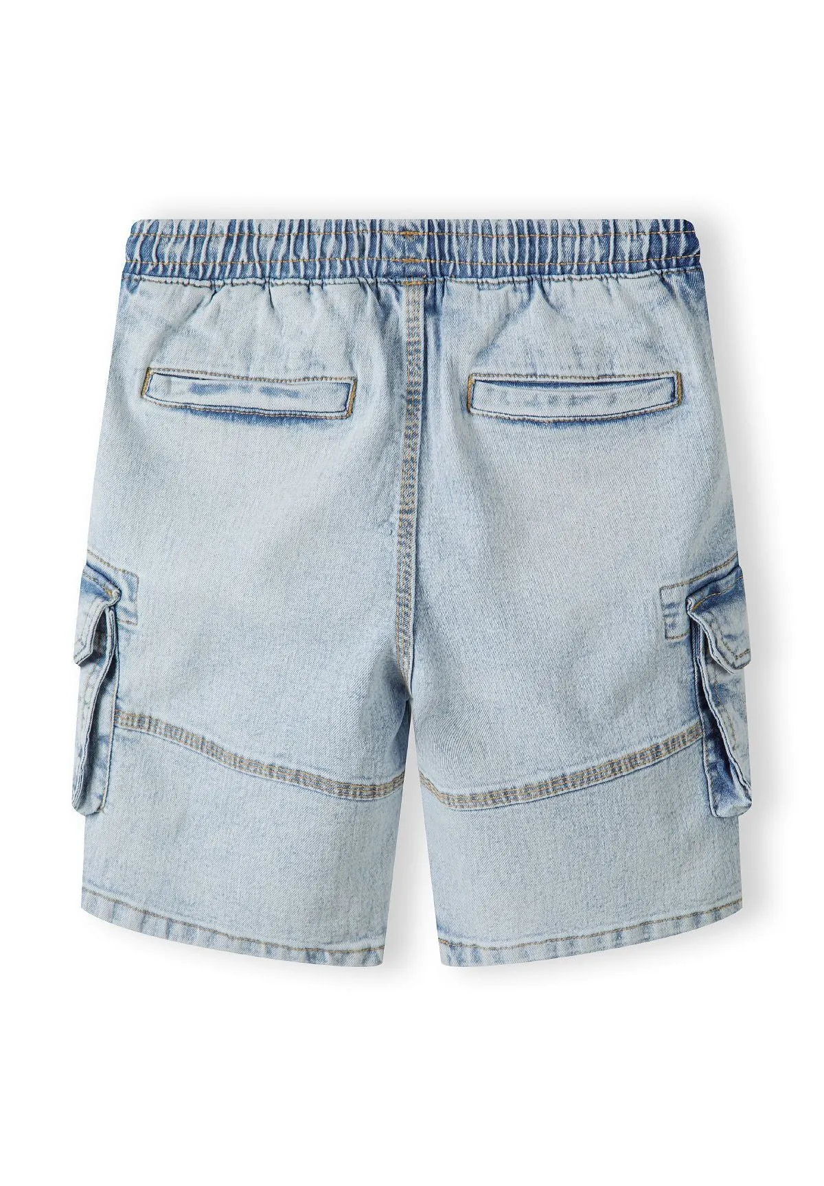 Minoti 42385 cargoshorts lyseblå denim