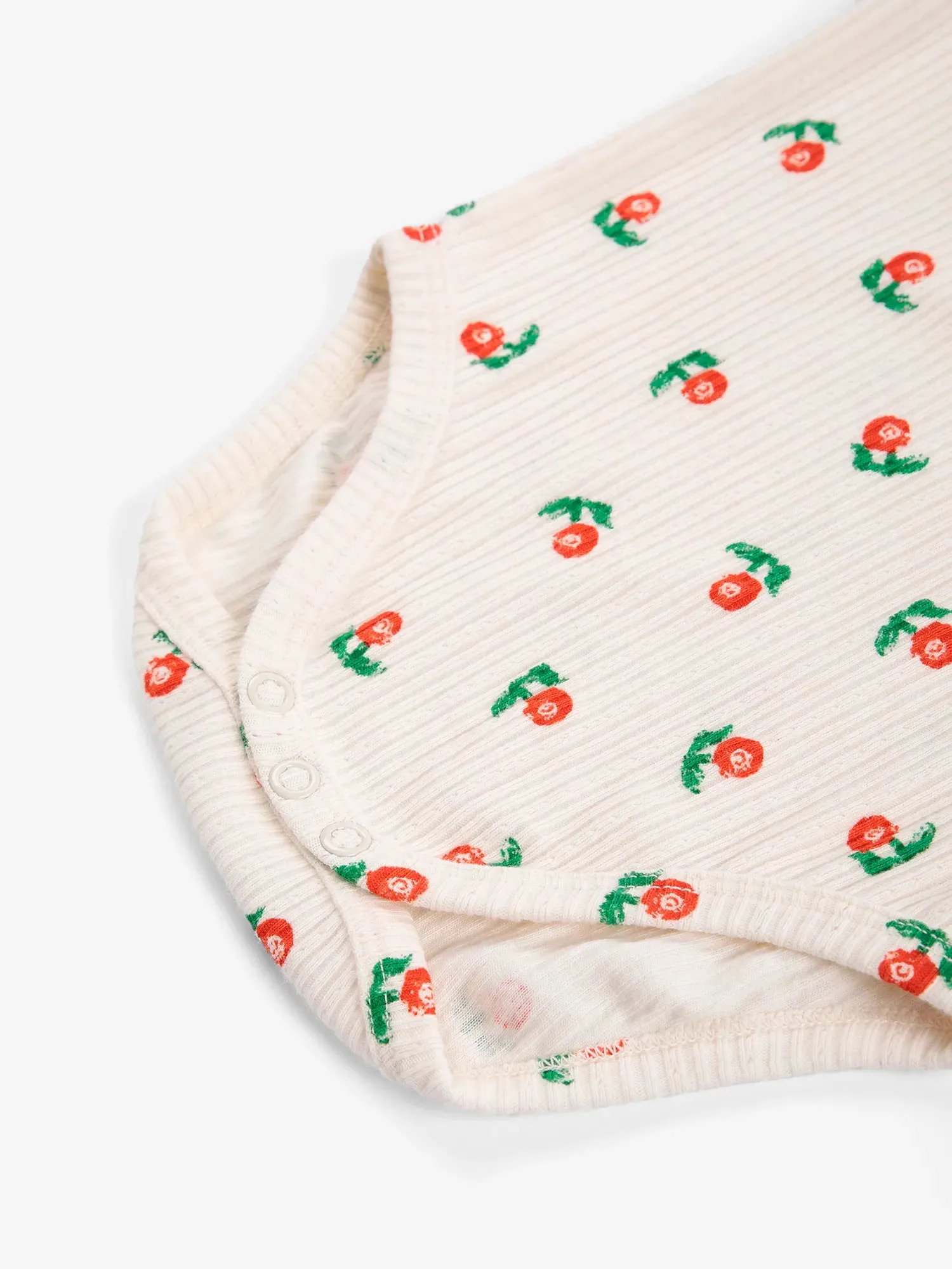 Bobo Choses Stamp Bloom body offwhite økologisk slim