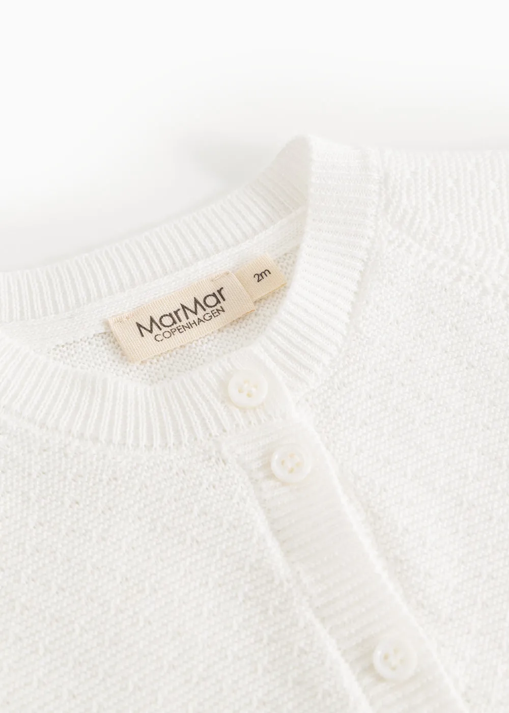 MarMar Taki strik cardigan Gentle White