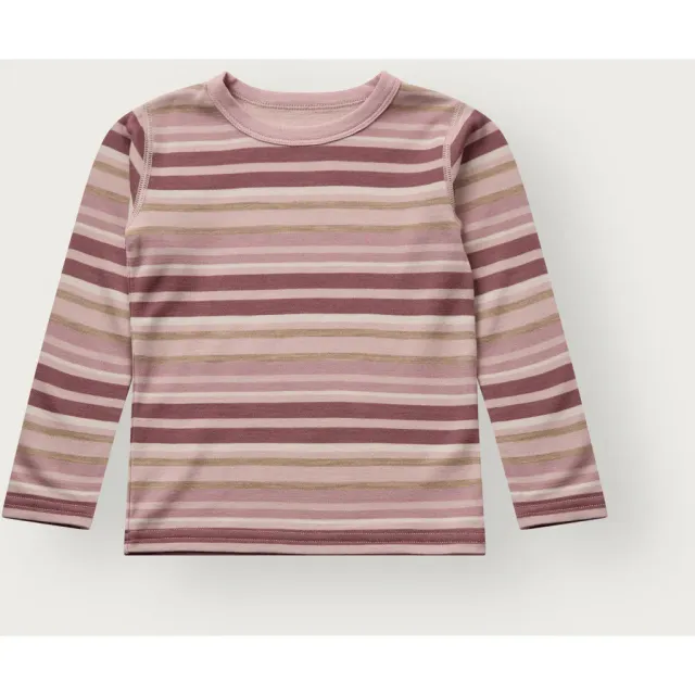 Hust & Claire Abba Multi langærmet bluse Dusty Rose uld