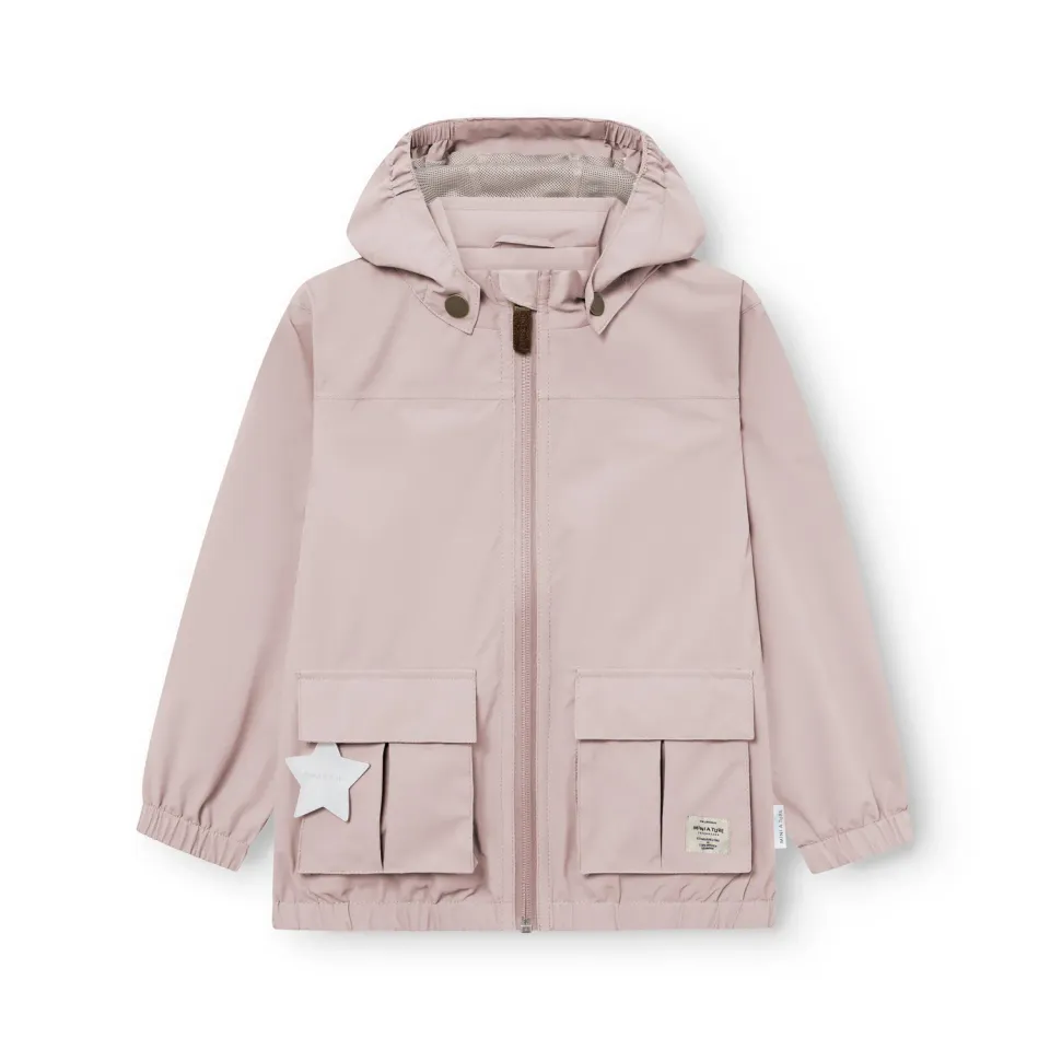 MINI A TURE Materly letvægtsjakke Cloudy rose vind- og vandtæt