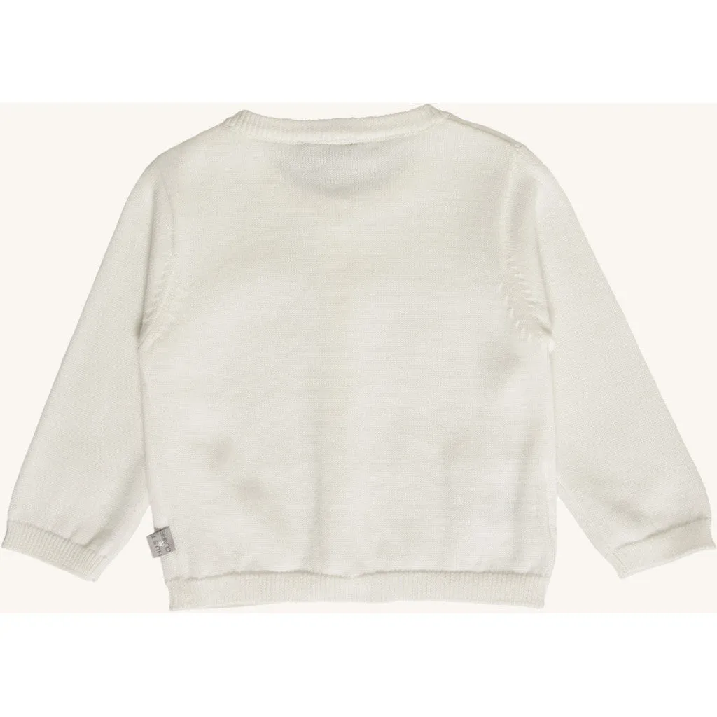 Hust & Claire Claire cardigan ivory økologisk
