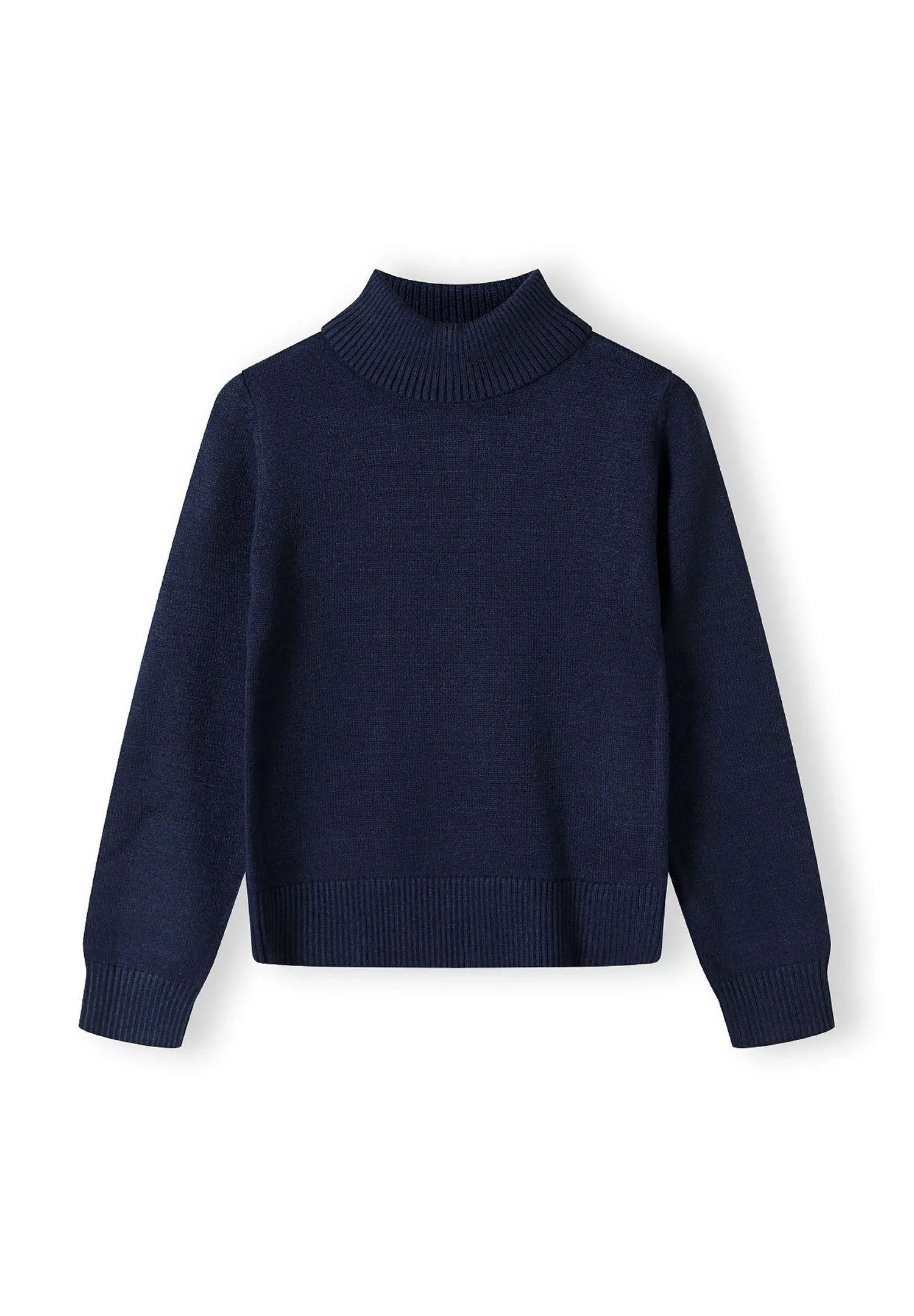 Minoti 43897 rullekravetrøje pige navy finstrik