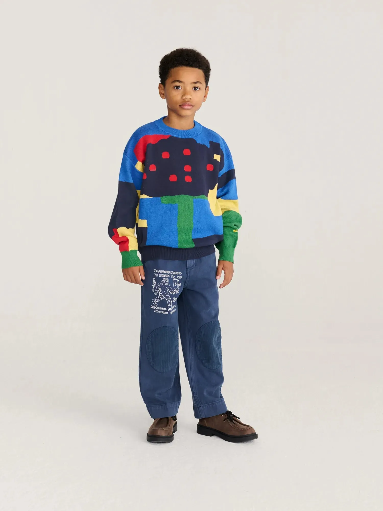 Bobo Choses Paint Forest striktrøje 2-13 år jacquard