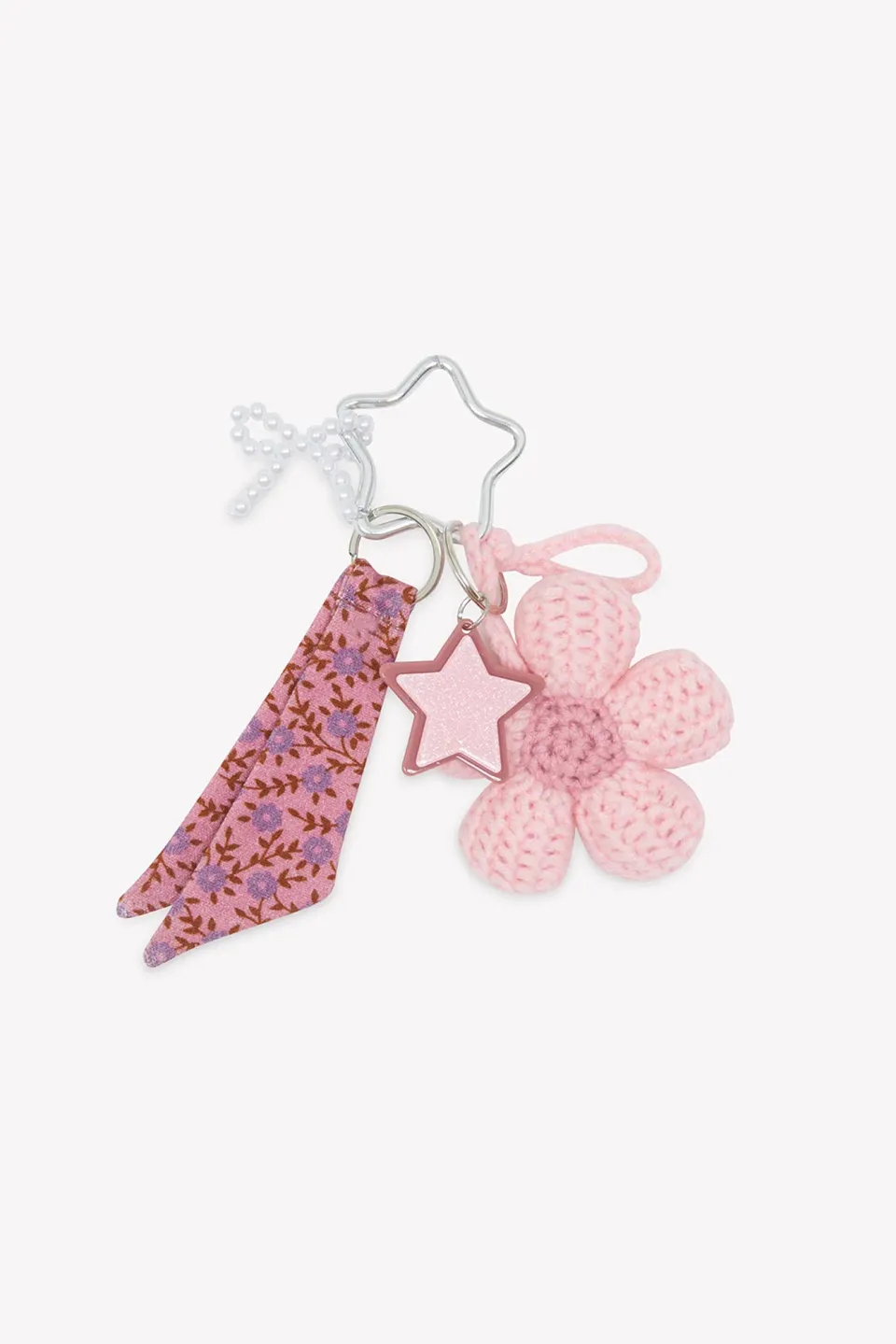 Bonton Grigri Foulfleur nøglering violet blomst