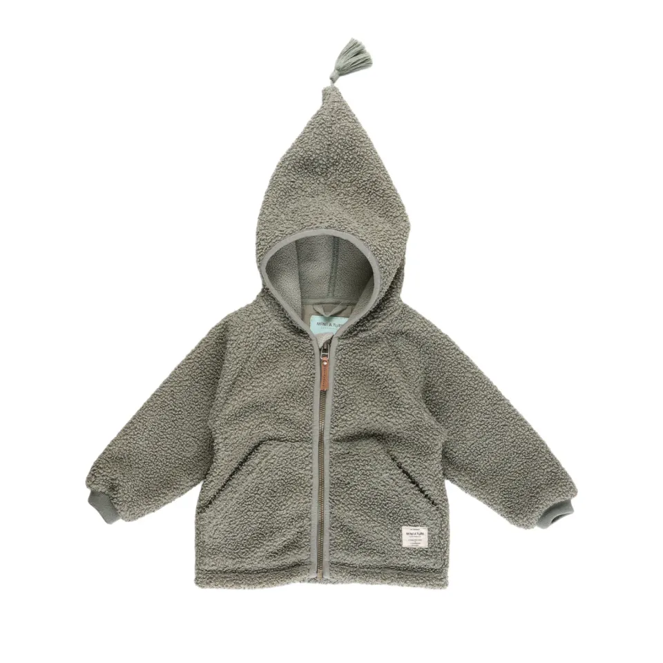 MINI A TURE Matliff teddyfleece jakke Vert 12M genbrug