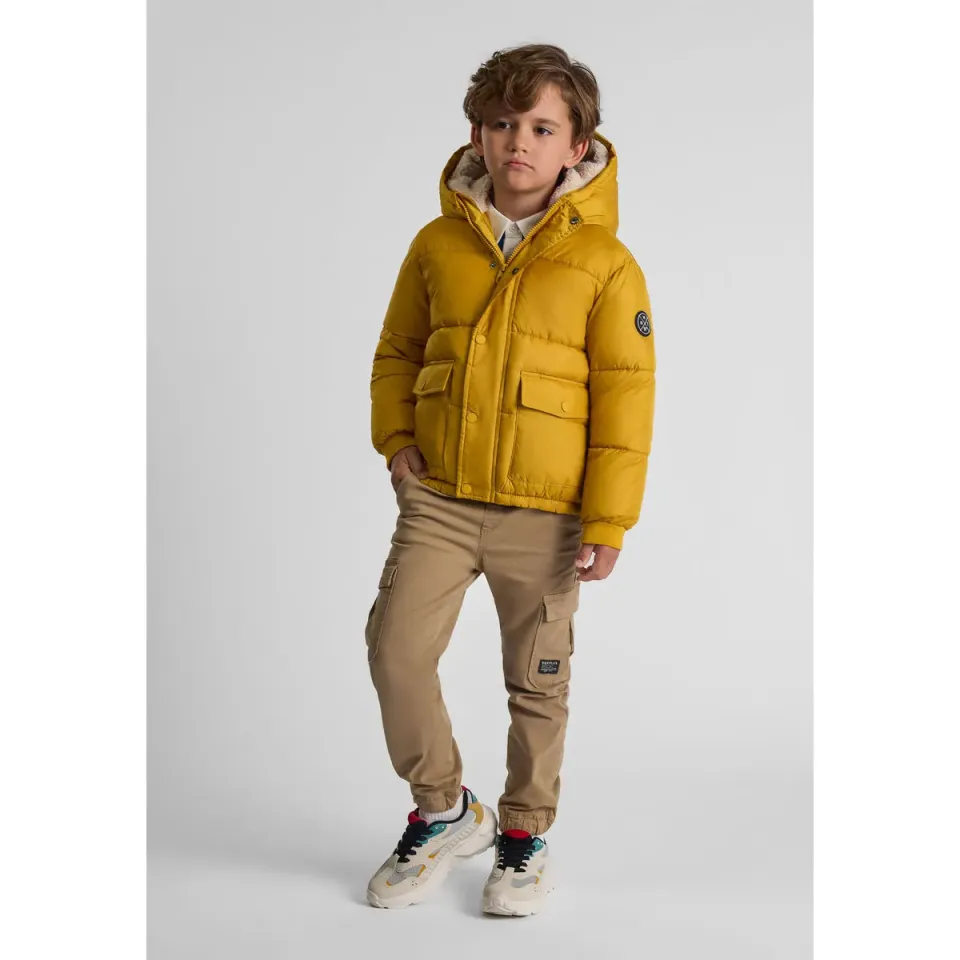 Minoti 43302 dynejakke til drenge sennepsgul polyester