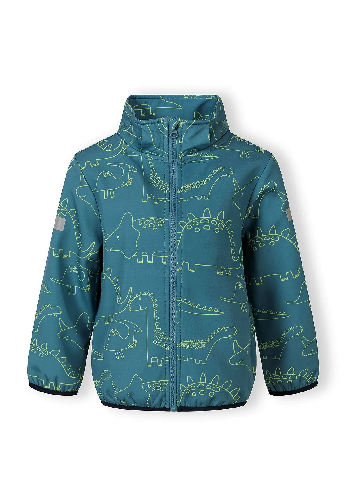 Minoti 44594 softshelljakke petrol dino str 104