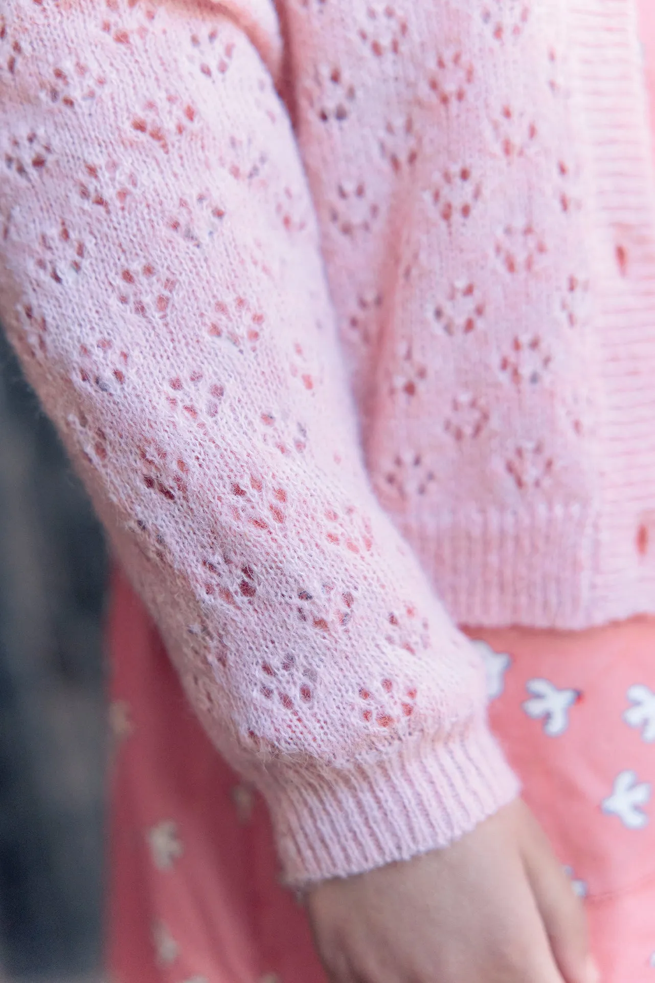 Bonton Corolle Rose Blossom cardigan strik str 6A