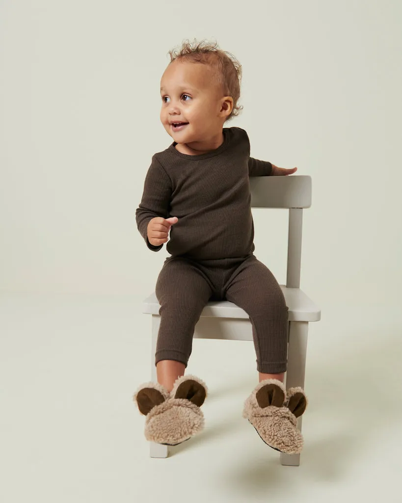 MarMar Leg leggings Terre uld rib baby