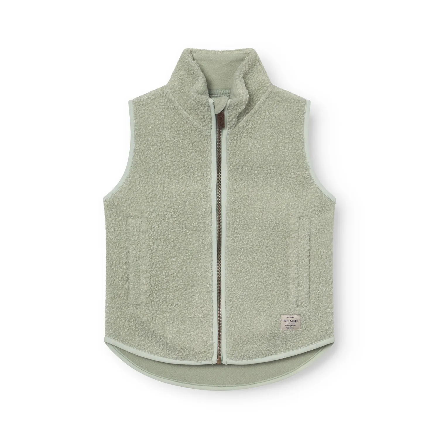 MINI A TURE Matbattal vest Angora cream let mellemlag