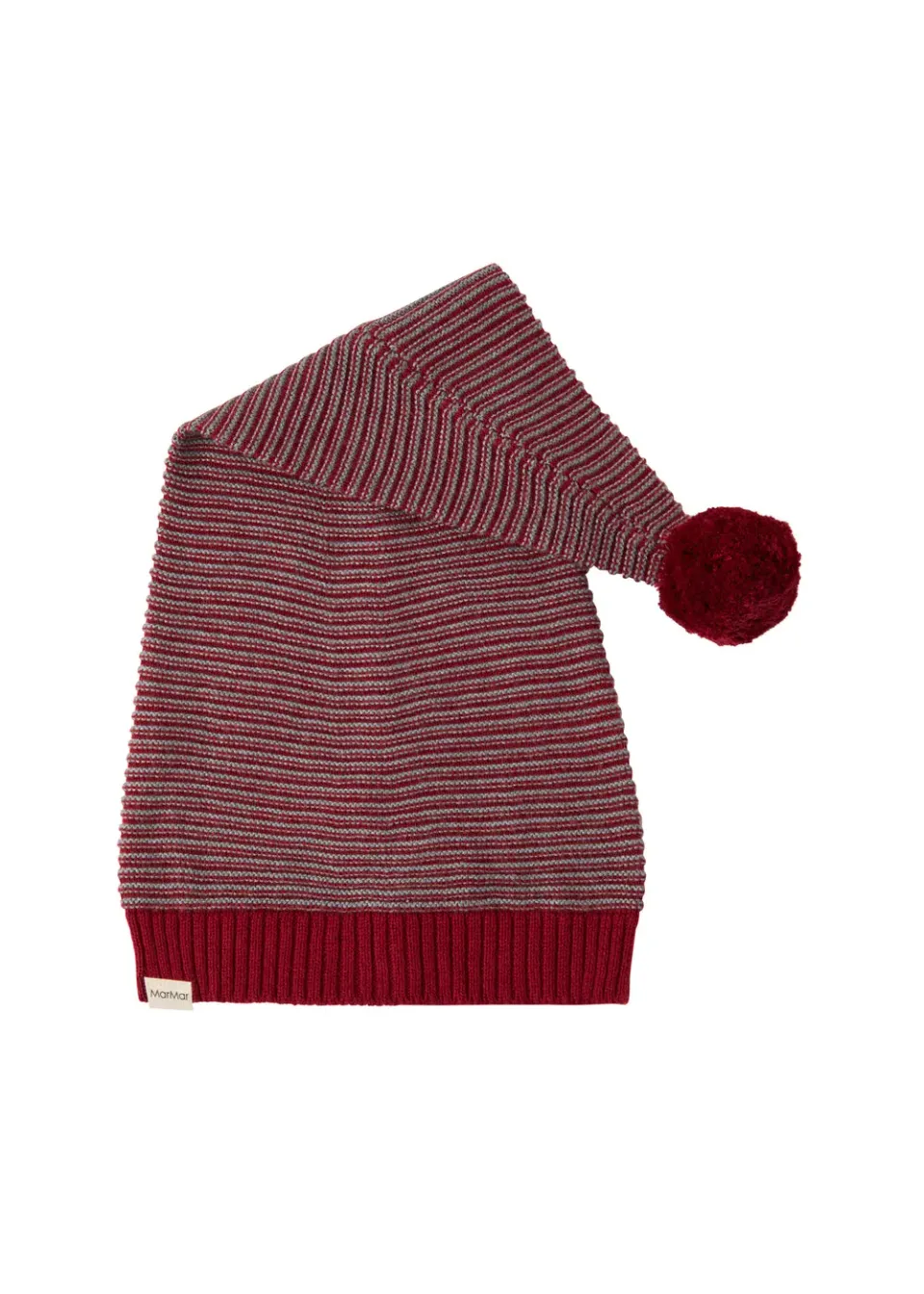 MarMar Alfen nissehue Hibiscus Red Stripe strik