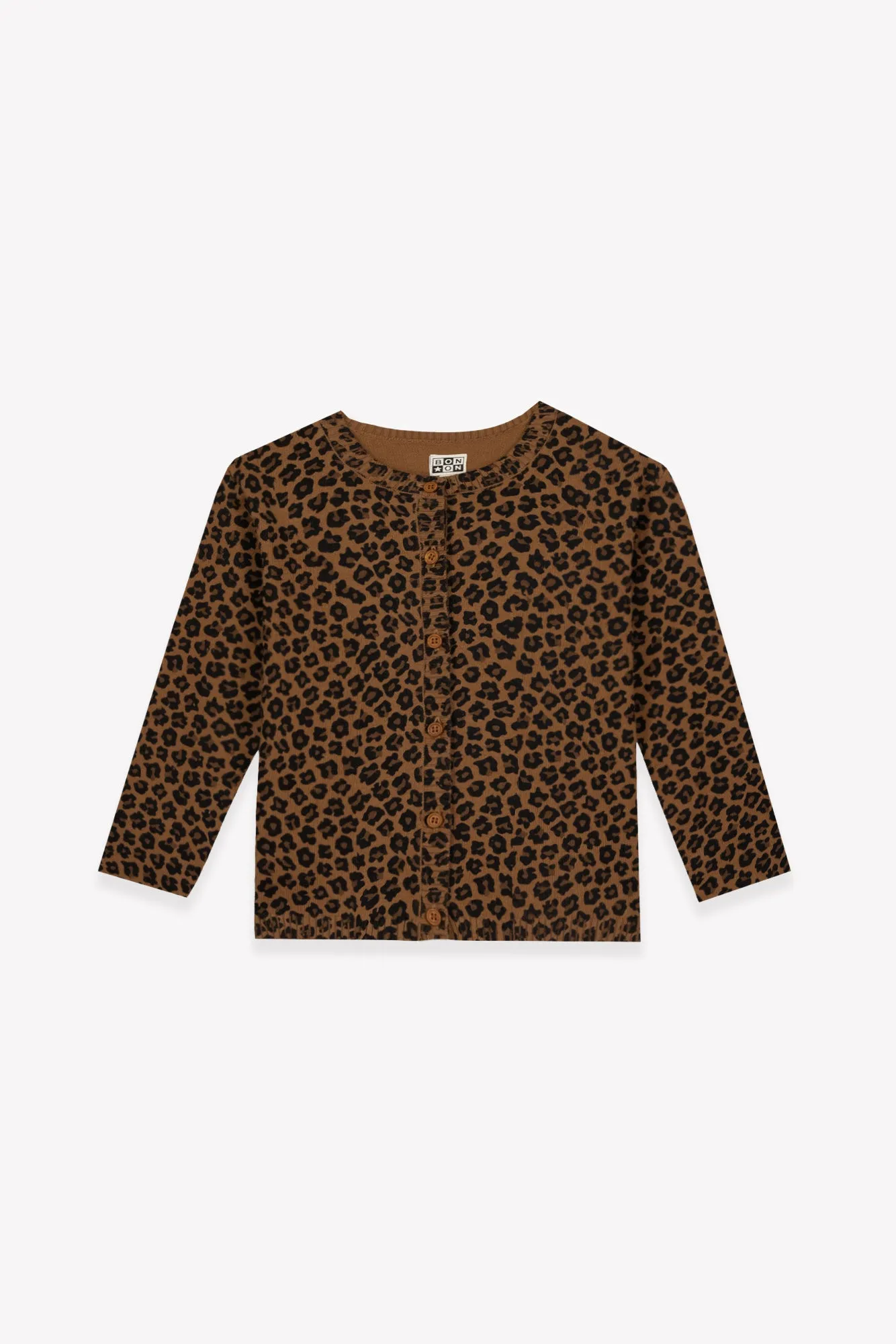 Bonton Lilou Léopard cardigan bomuld