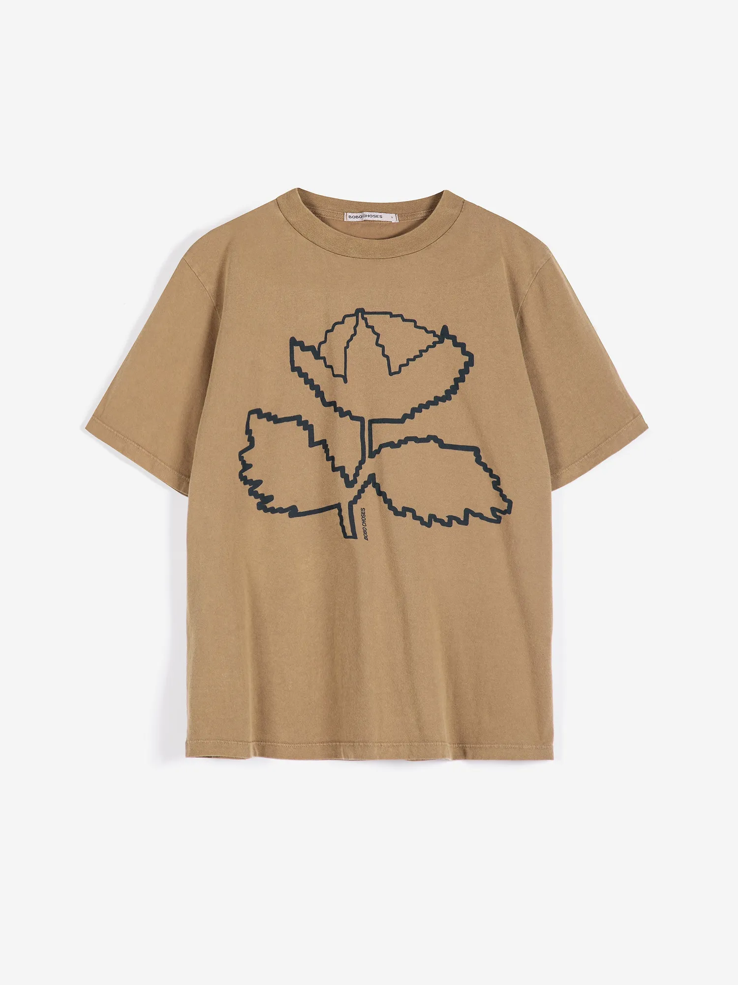Bobo Choses Vibrant Flower t-shirt khaki løs pasform
