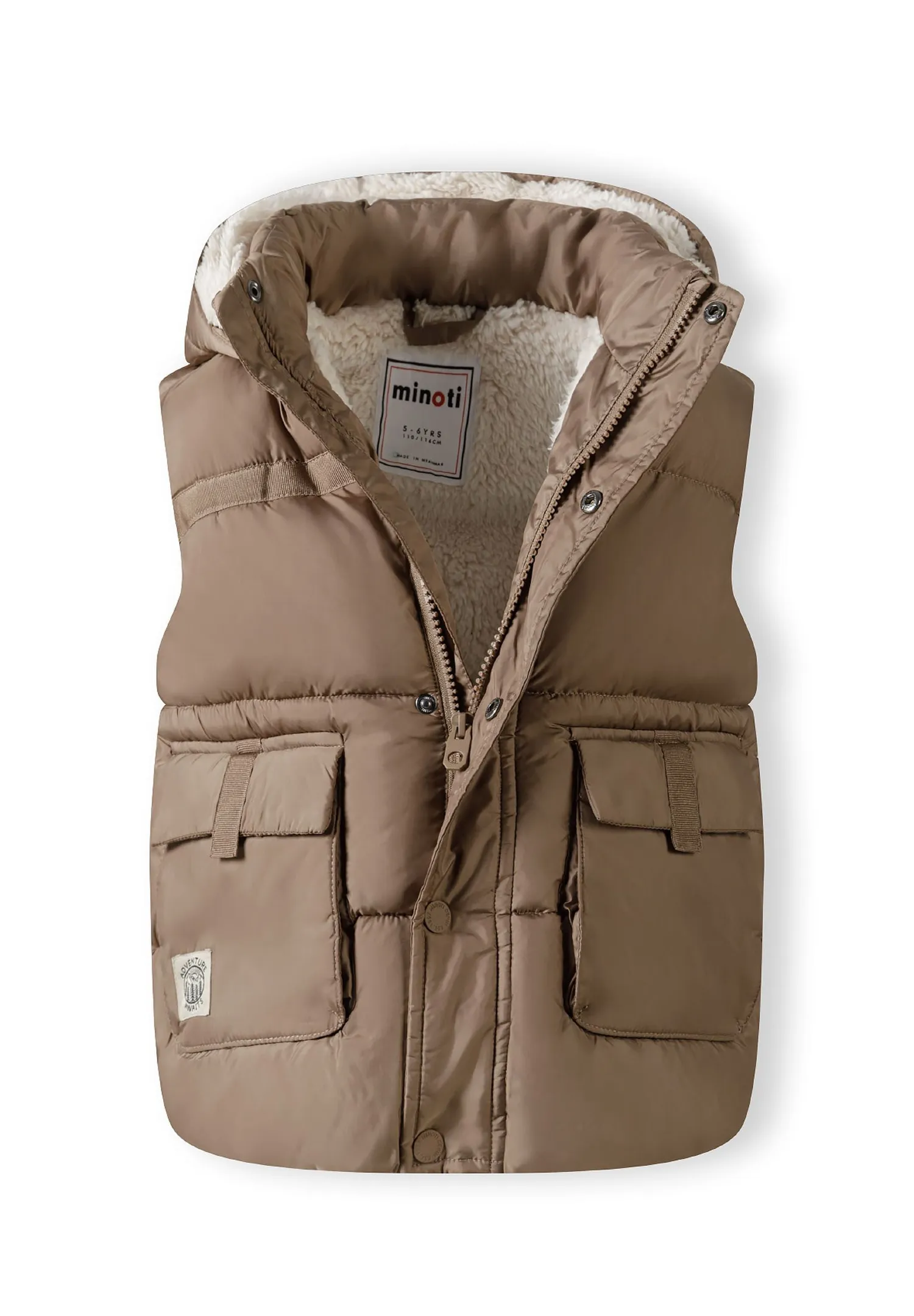 Minoti 43307 termovest brun til drenge