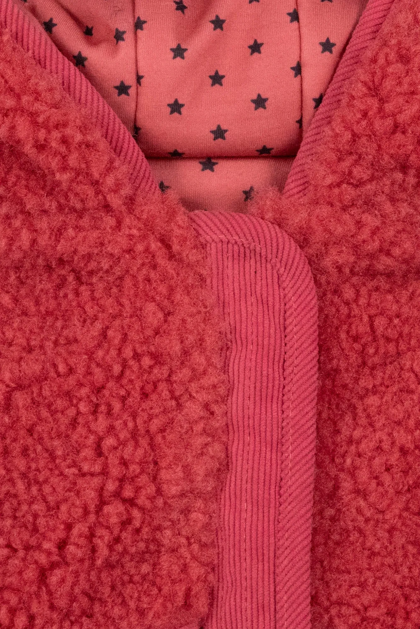 Bonton Piper Rose Elizabeth babyjakke lyserød sherpa