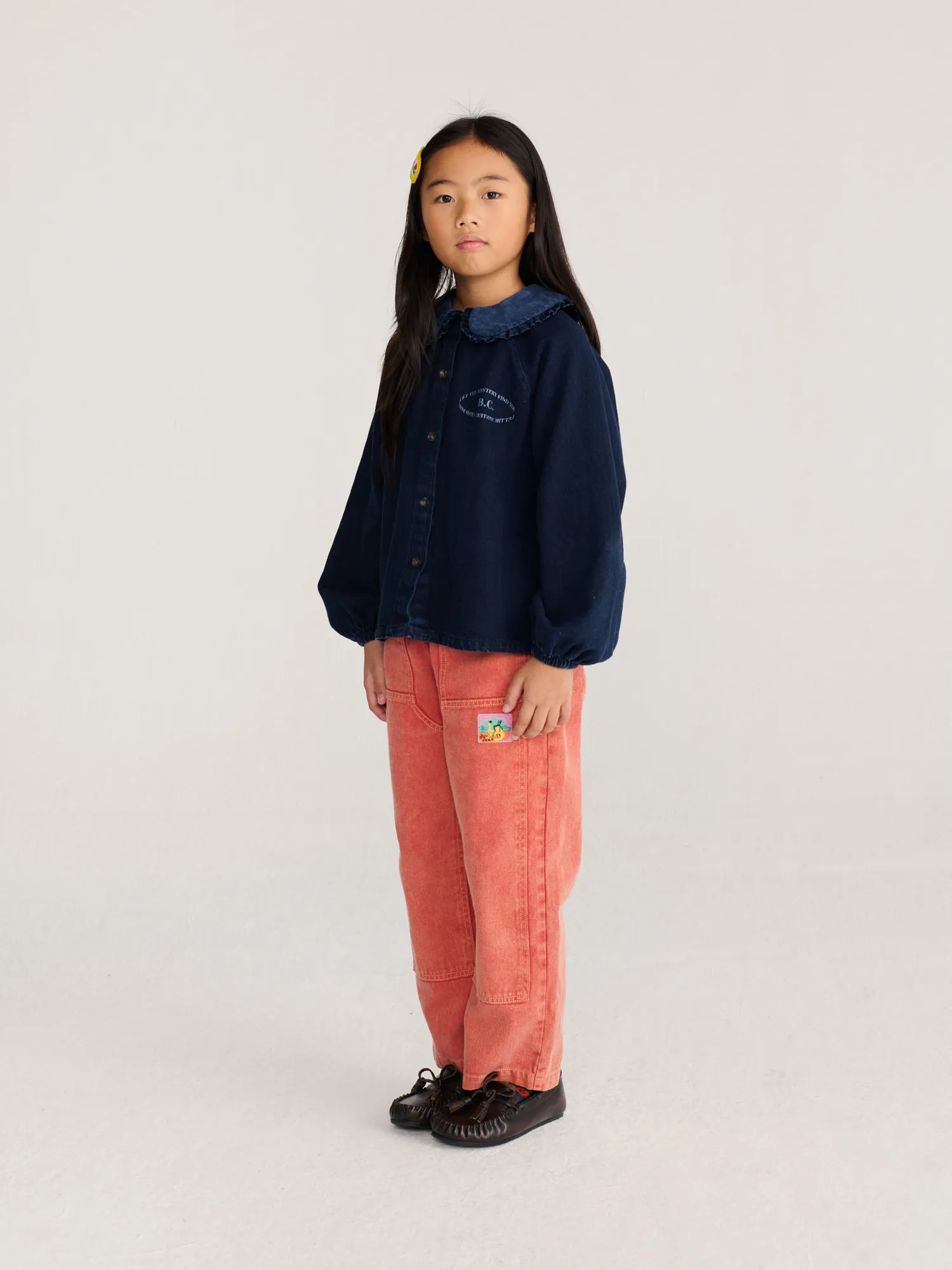 Bobo Choses Mystery BC denimbluse midnight blue løs