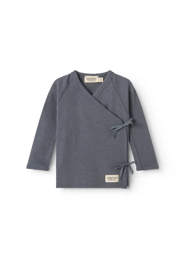 MarMar Tut Wrap LS bluse Rainstorm merino